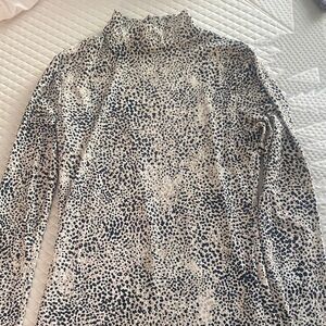 Dynamite Black and White Patterned turtle neck